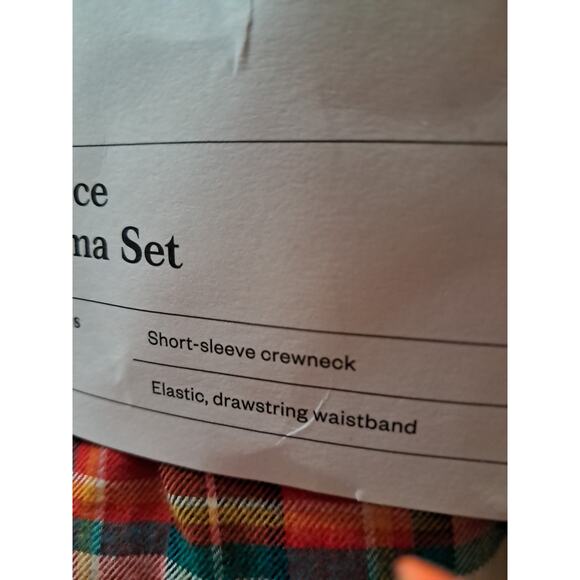 Goodfellow & Co Mens 2 Piece Pajamas Set Flannel Bottoms T- Shirt Top Size L - Picture 6 of 6